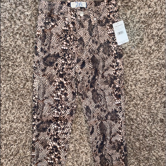 NWT Free People Raw High Rise Jegging / Snakeskin - Picture 2 of 5